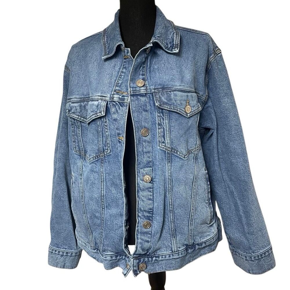 Torrid Medium Wash Oversized Jean Trucker Jacket